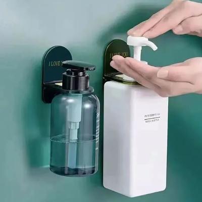 Estante para Champú Montado en la Pared del Baño Sin Perforaciones Estante de Almacenamiento para Gel de Ducha Estante de Almacenamiento para Desinfectante de Manos Colgador para Botella de Jabón de Manos