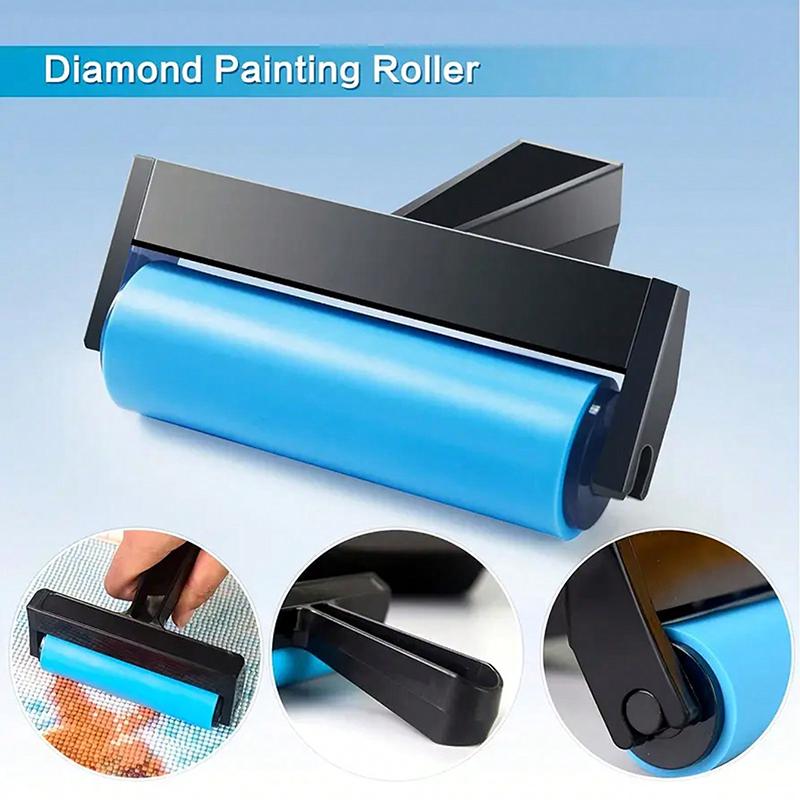 77 DIY Diamond Painting Accessories Set - Multi-functional Diamond Painting Kit with Blue Roller, Diamond Embroidery Box, DIY Art Supplies