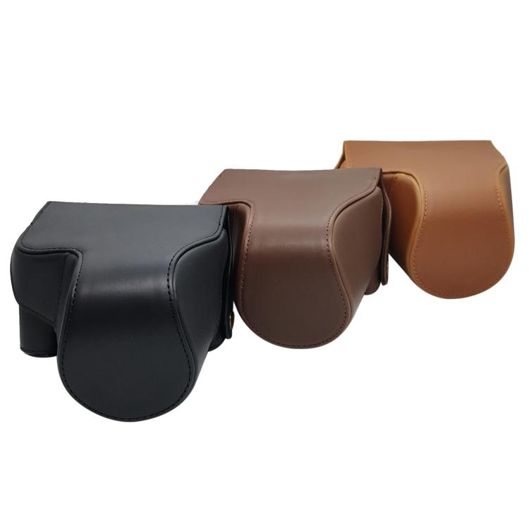 Full Body Vegan Leather Camera Case Bag with Strap