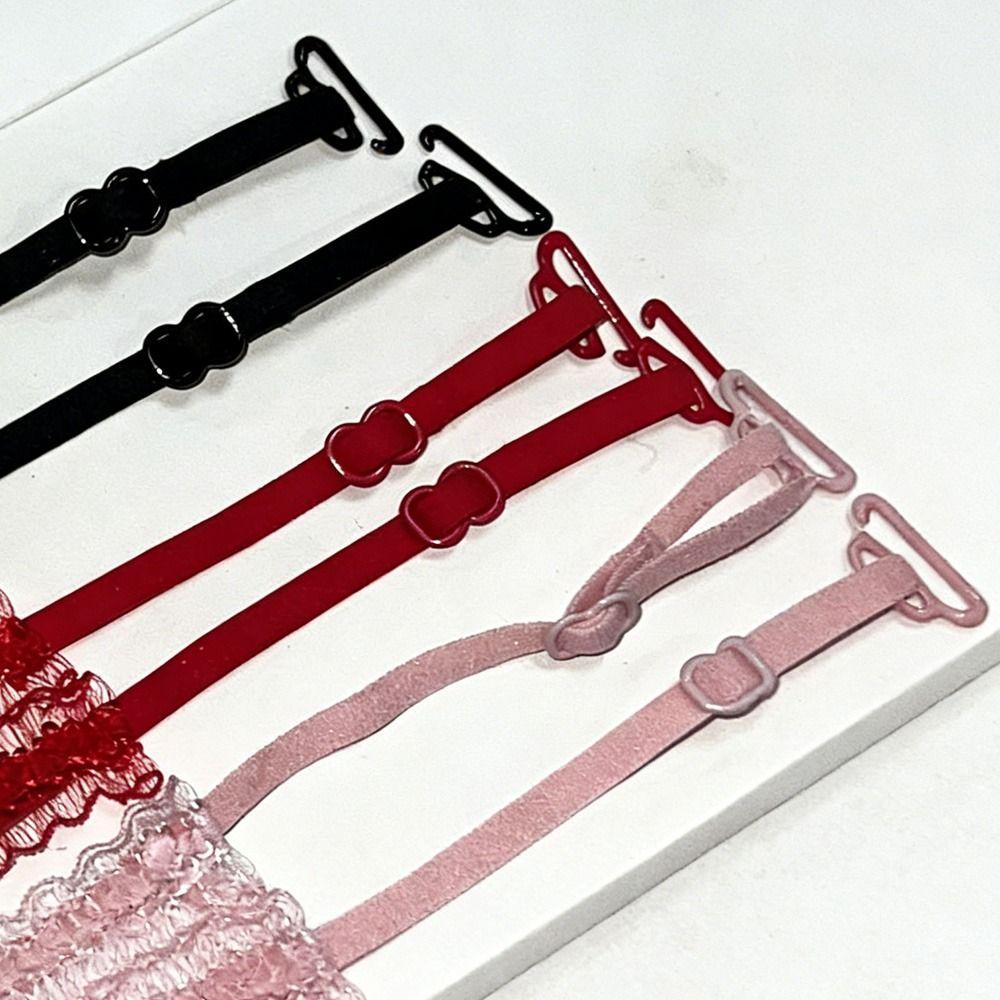 Verstellbarer Spitzen BH-Träger Elastische Anti-Rutsch-Schnalle Dessous-Träger Hohe Elastizität Dünner Träger Schultergurt Partys