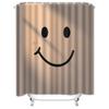 Cute Smile Face Design Shower Curtain For Bathroom - Waterproof And Durable With Easy Installation For Stylish Home Upgrade
