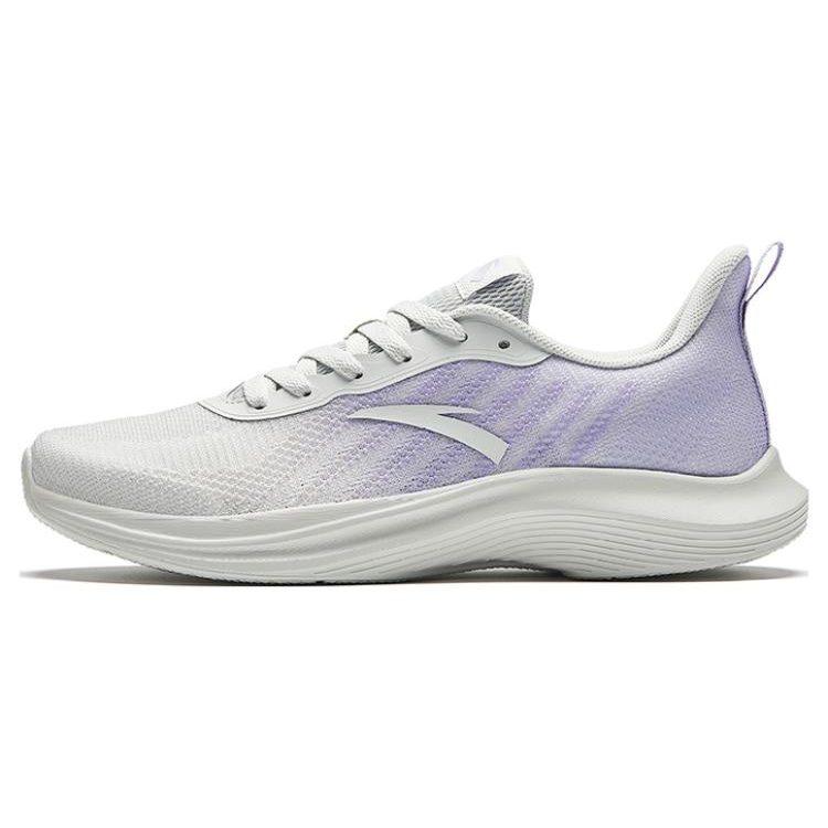 Anta Slip Resistant Abrasion Resistant Slip Resistant Abrasion Resistant Low top Running Shoes Women's White Purple 922335503-5