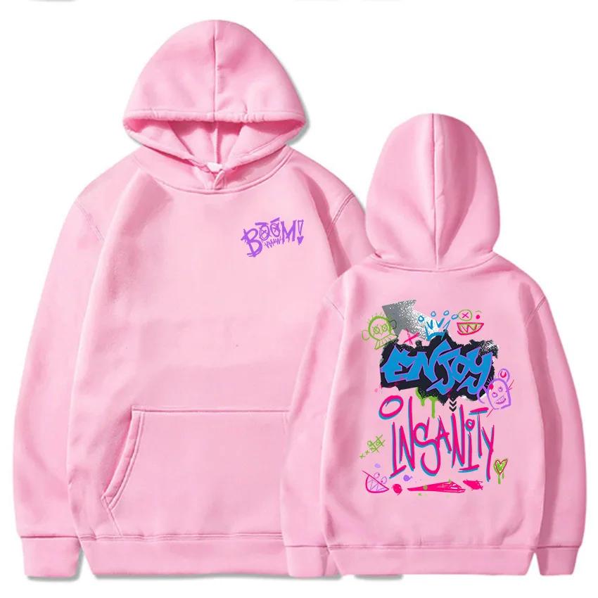 

Толстовки с рисунком Boom Monkey Cartoon Jinx Arcane Video Game Funny Sweatshirt Long Sleeve Women Hooded Sudaderas Female Pullover XS