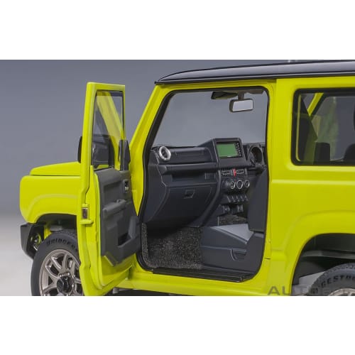 AUTOart 1/18 Scale Suzuki Jimny (JB64) Yellow with Black Roof, Finished Model, 78501