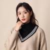 Autumn And Winter Unisex Knitted Scarf For Warmth And Neck Protection, Fake Collar For Convenient Head And Neck Covering, Lazy Scarf Triangle Scarf