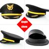 Roleplay  Uniform Hat Unisex Adult Security Guard Hat Party Gathering Hat Wide Brimmed Hat