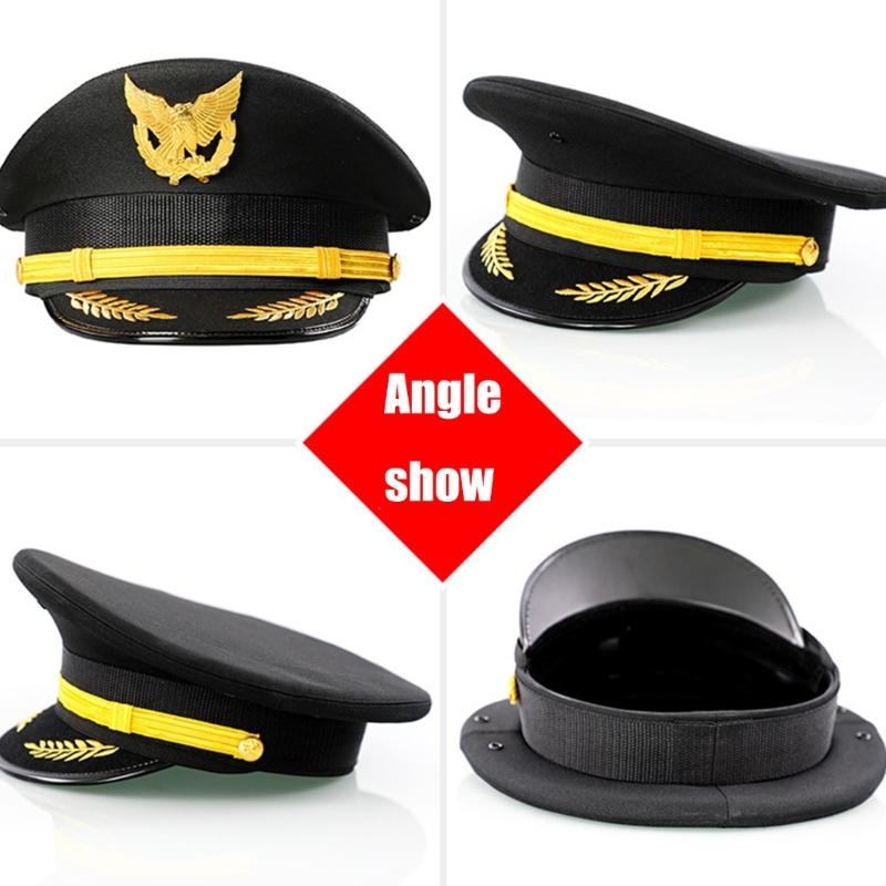 Roleplay Uniform Hat Unisex Adult Security Guard Hat Party Gathering Hat Wide Brimmed Hat