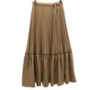 A day in the life UNITED ARROWS Long length Pleated skirt Brown Teared Women Used