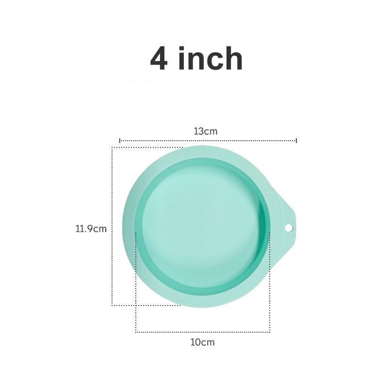 

4/6/8 дюймов круглая силиконовая форма для торта из слоёного теста силиконовая форма для торта из мусса многослойный торт круглая форма инструменты для выпечки торта