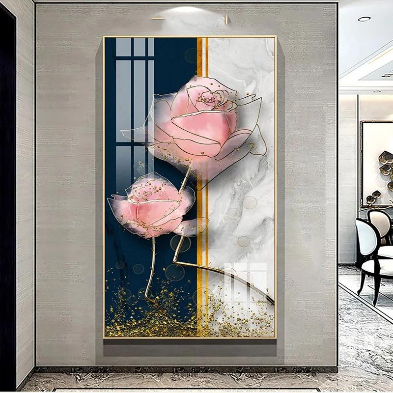 Retro Butterfly Flower Canvas Paintings Wall Art Pictures Chinese Style Vintage Poster And Prints for Living Room Aisle Decor