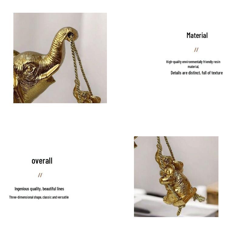 Elephant Ornament for Mother's and Baby's Room - Autumn Collection