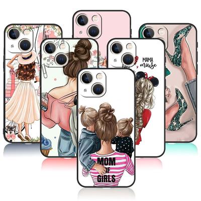 Apple iPhone XR 13 Pro Max X 8 Plus 7 XS 11 12 14 SE2 6 SE2022 5S Mini SE 6S Telefon Kadın kız Süper Anne bebek Coque