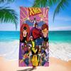 X-X-Men Anime Movie Microfiber Blanket Quick Drying Beach Towels Oversized Printing Super Absorbent Pool Towel Blanket