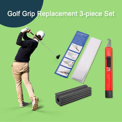 Golf Club Grip Repair Kit 13 Golf Grip Tape Strips Golf Club Grip Kit Hook Blade Rubber Vise Clamp for Golf Club Regripping