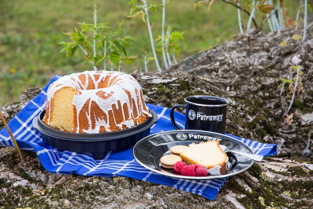 PETROMAX Outdoor Camping Enamel Plate Black 12896 (2 pieces)