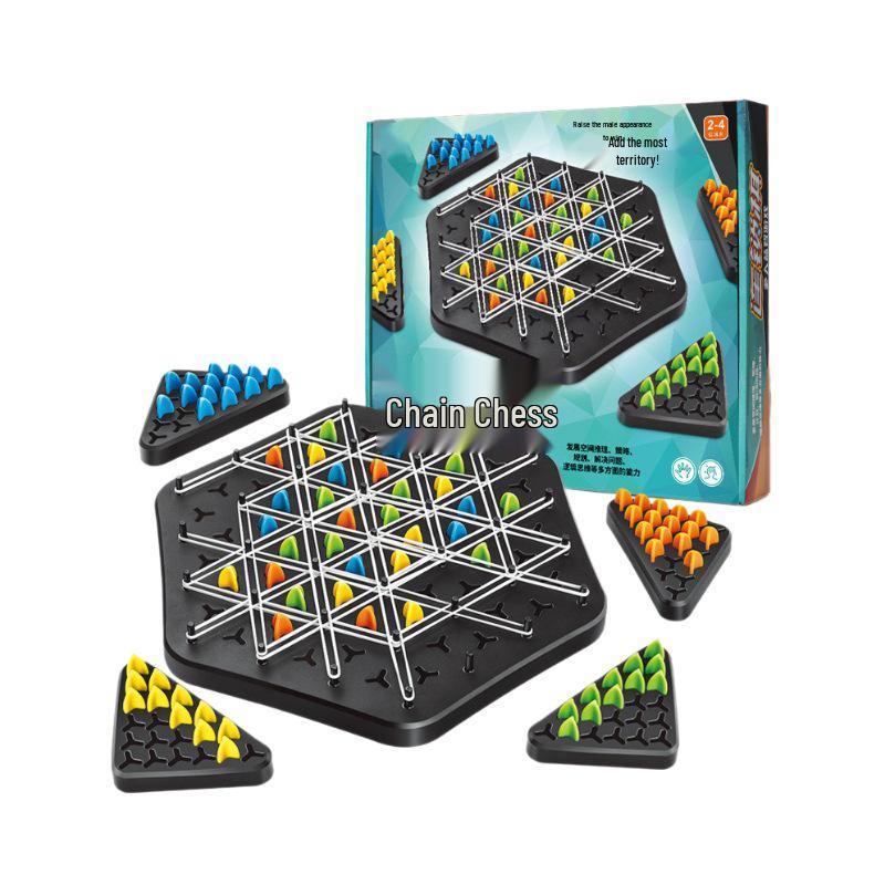 Cross-Chain Geometric Triangle Chess: Desktop Puzzle & Logic Training Game