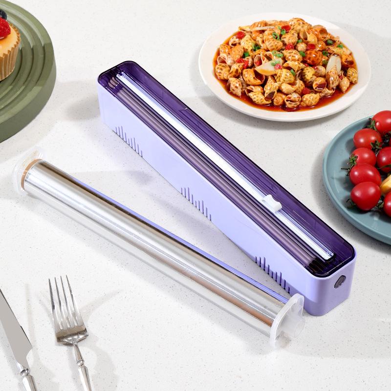 Adjustable Cling Film Cutter with Double Sliding Blade
