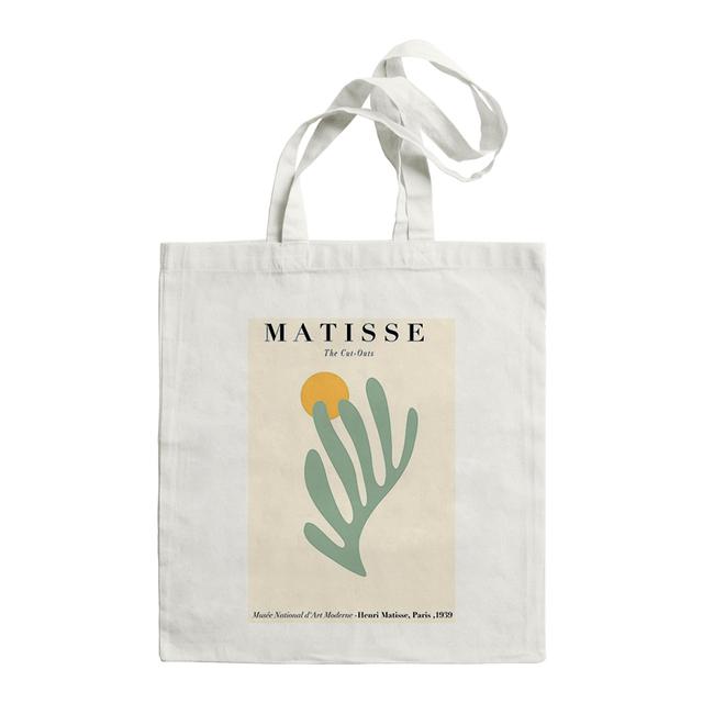Matisse Sommer Große Kapazität Lässige Damen Canvas Cartoon Kunst Druck Umhängetasche Mode Harajuku Neue Buchstaben Schultertaschen