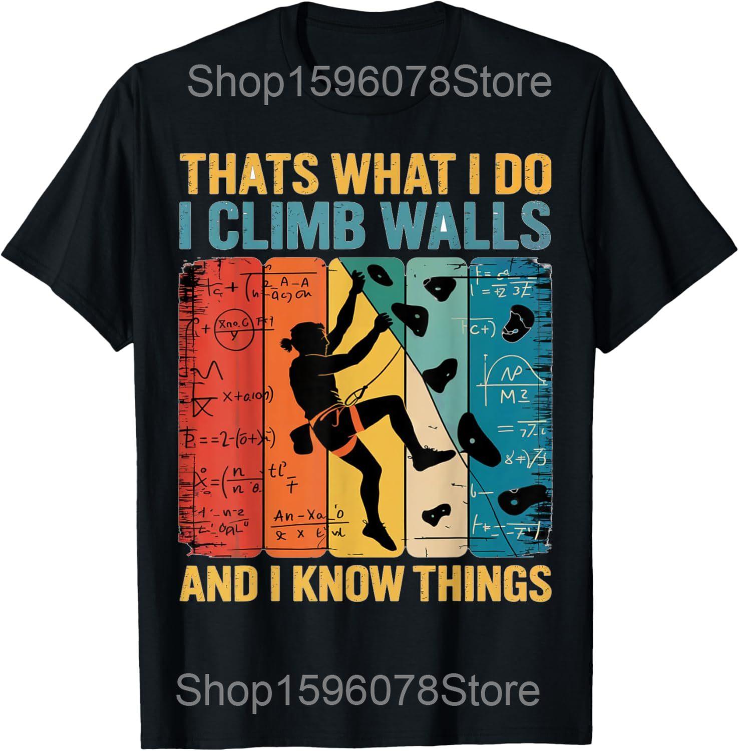 Ешь Спи Лазай Повторяй Скалолаз Боулдеринг Альпинизм Футболки Юмор Уличная одежда Футболка Короткий рукав Унисекс Свободная одежда S