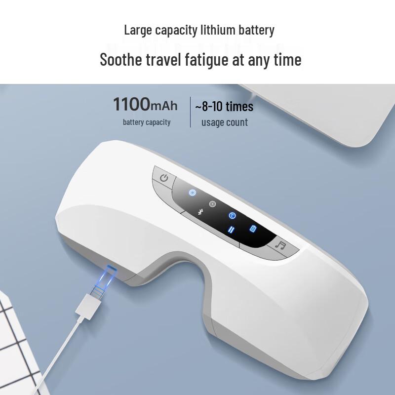 Dis Smart Foldable Eye Massager with Heat & Bluetooth Music CN Plug (adapter Included)