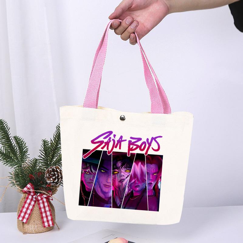 Animation Cartoon Printing Fashion High Value Lightweight Casual Shoulder Bag Going Out Portable Canvas Bag