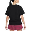 New Nike Drop Shoulder Sleeve T Shirt Women's Black FB8192-010