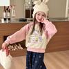 Hello Kitty Girls' Velvet Sequin Pullover Sweatshirt