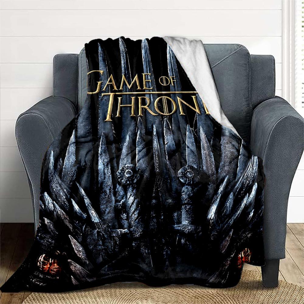 1PC Game of Thrones Outdoor Blanket Lightweight Flannel, Soft & Warm, All-Season, Outdoor, Camping, Living Room, Office, L1106082