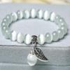 1PC New Fashion Cat's Eye Stone Women's Bracelet  National Style Buddha  Bead Bracelet Lady Crystal Bracelet Jewelry