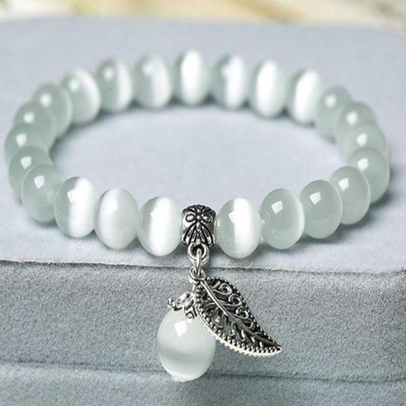 1PC New Fashion Cat's Eye Stone Women's Bracelet  National Style Buddha  Bead Bracelet Lady Crystal Bracelet Jewelry