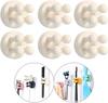 Silicone Toothbrush Holders Waterproof Self Adhesive Multi-Function Hooks Toothbrush Holders