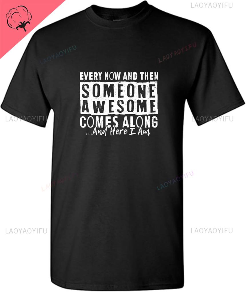 Mens Graphic Tees Novelty Sarcastic Humor Comedy Retro Very Funny Slogan Printed T Shirts Personalized Man Clothing Shortsleev