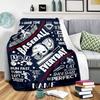 Baseball Home Customize Your Name Blankets Comfortable Soft Lightweight Multipurpose Blanket For Picnic Sofa Office Bed Living Room Suitable As Gifts