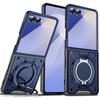 Case for Samsung Z FLIP 7 6 360 Degree Rotating Ring Holder Protective Case Magnetic Full Coverage Wireless Charging Kickstand
