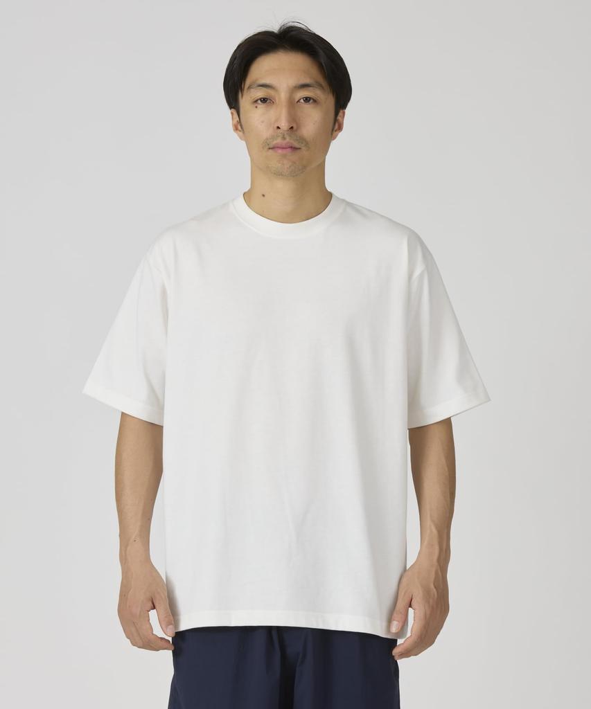 Snow Peak New Standard Back Printed Logo Short Off Size L T-Shirt NSD-TS-25AU004, Sleeve, Men's/Women's, White,