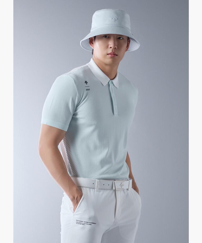 DESCENTE GOLF Men'S Jerry Textured Short Sleeve Sweater (Dq21Mfkp5A)