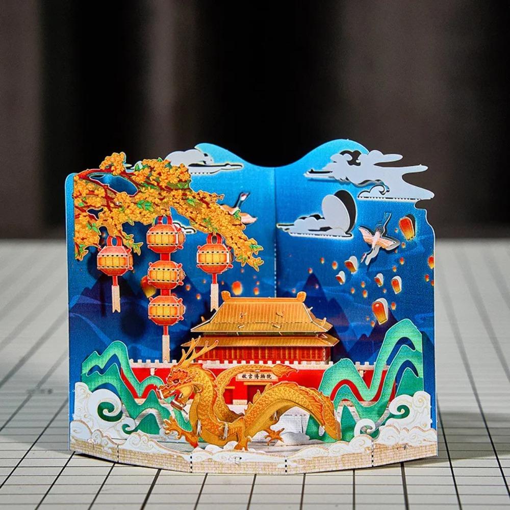 World Style City Skyline Architecture Street View 3D Metal Puzzle Paris Venice San Francisco Shanghai DIY Assembled Model Kits