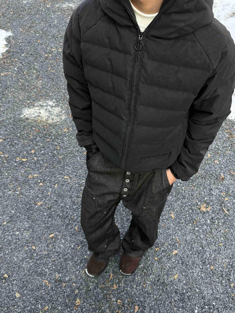 EME Yishengyiyi Lightweight 90% White Duck Down Hooded Jacket for Autumn/Winter Warmth