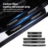 Car Door Carbon Fiber Sill Anti Scratch Protection Strip For Jeep Grand Cherokee Wrangler JK Renegade Gladiator Compass