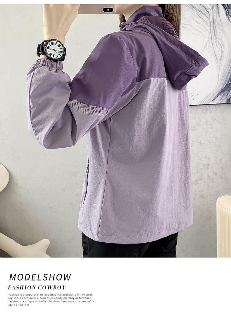 Women's Hooded Windbreaker - Breathable Mesh, Spring/Autumn Casual Jacket