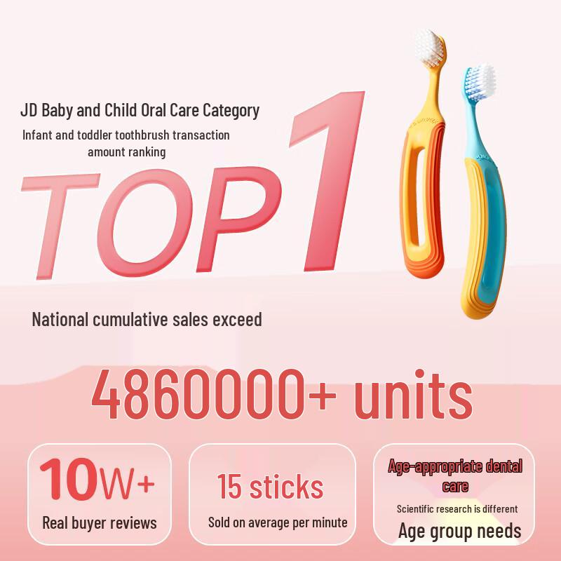 YANGJINGLING Kids Soft-Bristle Toothbrush