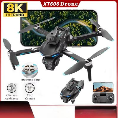 2025 New RC Drone 4K/6K HD ESC Camera WIFI FPV Obstacle Avoidance Aerial Photography Optical Flow Foldable Brushless Quadcopter Toy Gift