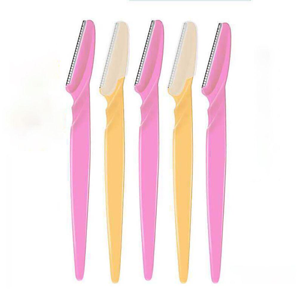 10 st Ögonbrynstrimmer Portabel ögonbryn Razor Shaper Ansiktshårborttagningsmedel Skärare Rakapparat Sax Ögonbrynsformningsverktyg Ansiktsmakeup