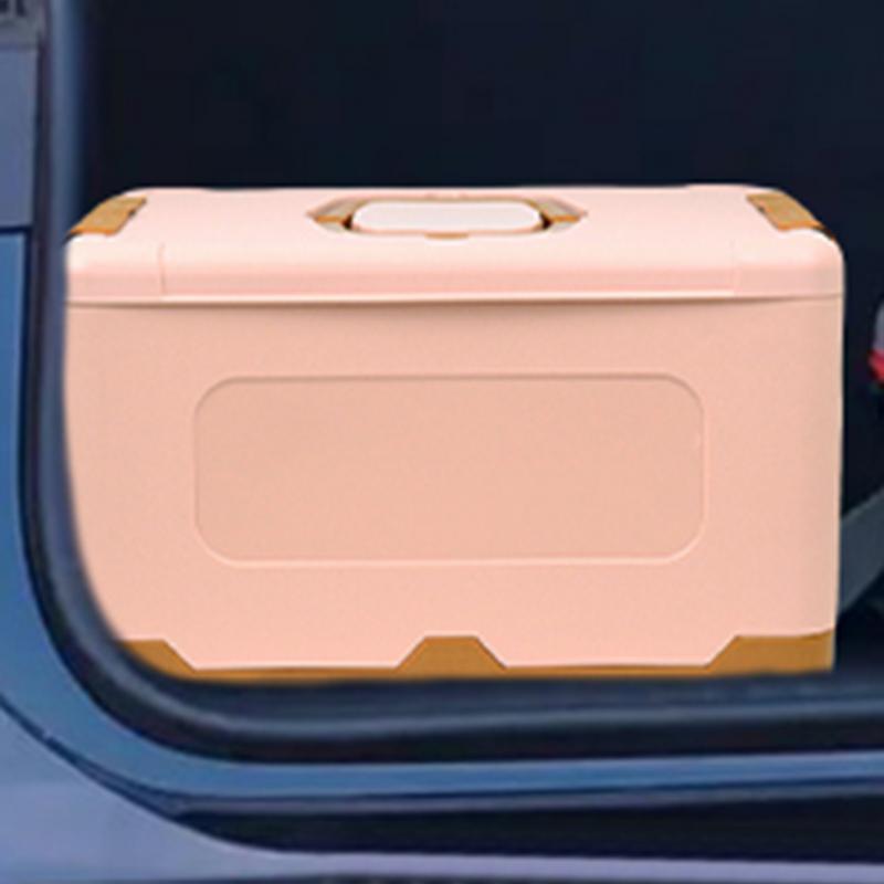 Foldable Storage Bins Stackable Storage Box Portable With Lid And Handle Large Capacity Home Organization Supplies