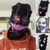 Funny Hooded Halloween Balaclava Party Handmade Beanie Cap Vintage Face Mask for Men Women