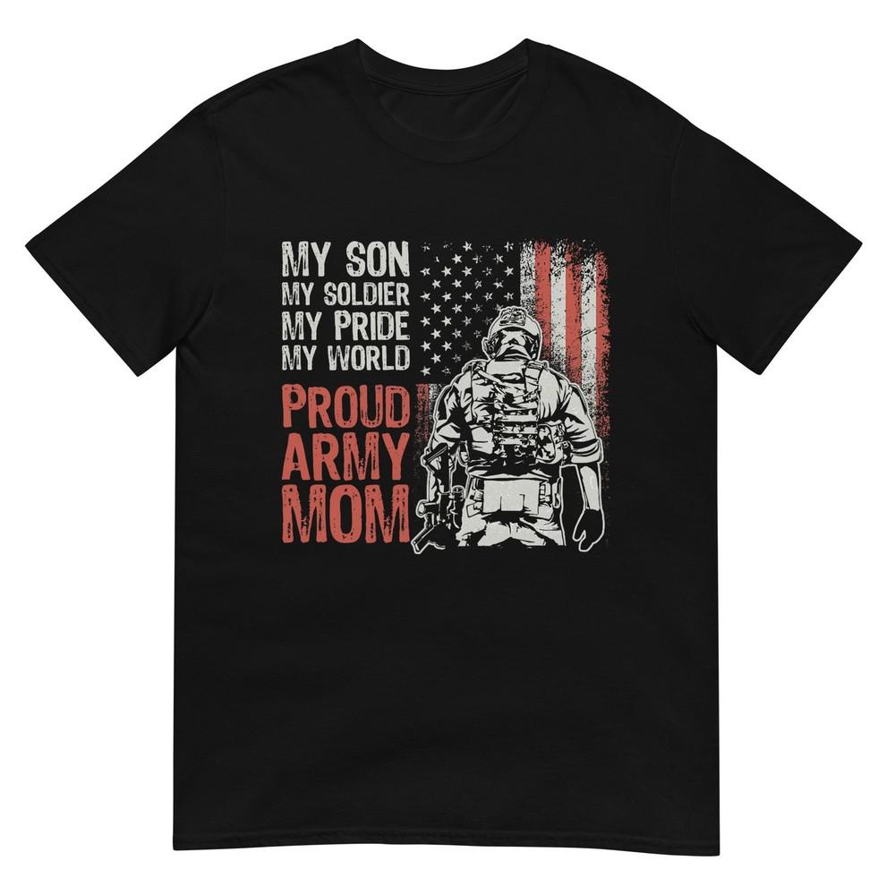 My Son My Soldier Hero Proud Army Mom Us Military Mother TShirt