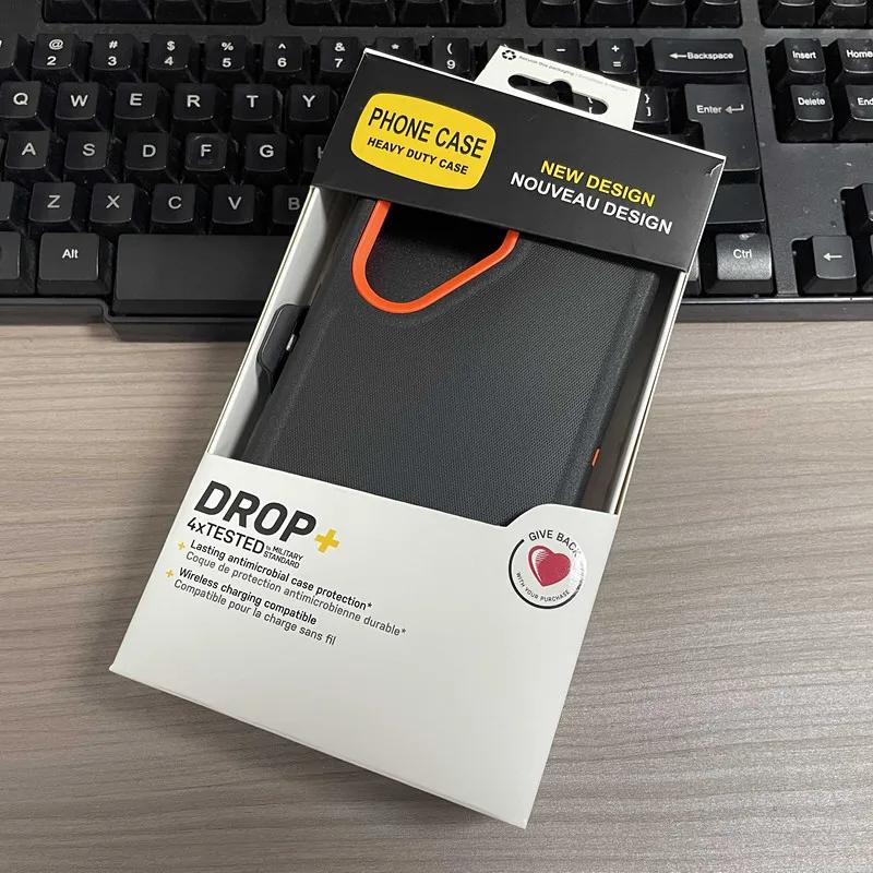 For Samsung S25 Ultra Otter Mechanical Type Defender Box Case for Official Galaxy S24 S21 S22Plus S23 with Clip Bracket Package