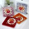 Floral Pattern Dining Chair Cushion Square Soft Office Computer Chair Seat Cushions Winter Car Seat Pad Non-slip Stool Cushions