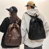 Men's Leather Backpack Large Capacity Travel Backpack Student School Bag Female Computer Bag