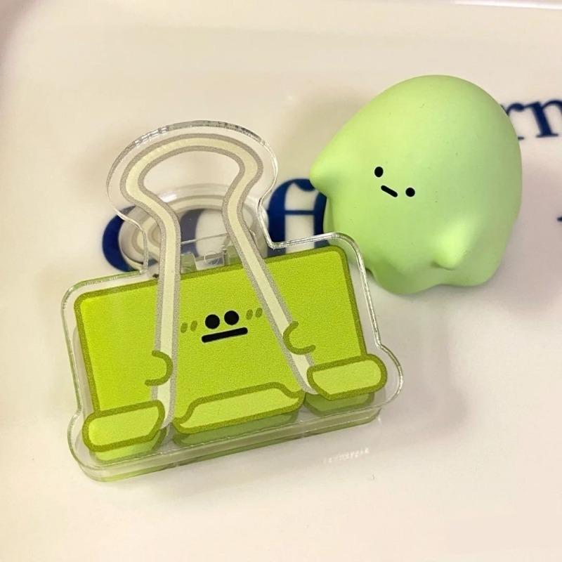 Cute Acrylic Eye Expression Paper Clips Office Stationery Gift
